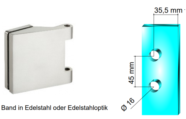 Glastürschloss Office GTS 50 Komplett - Set